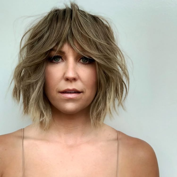 Bronde Textured Cropped Hair