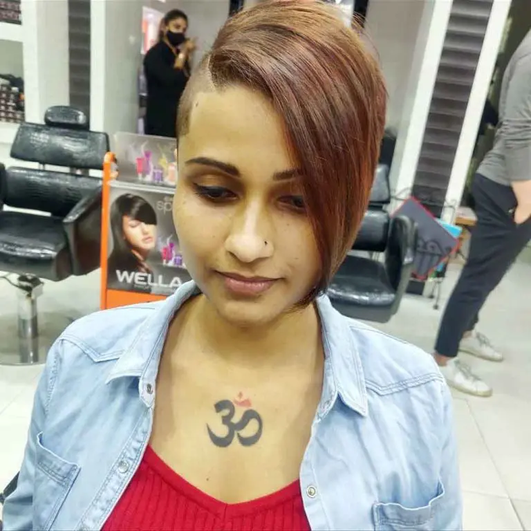 Brown Pixie Buzz Cut