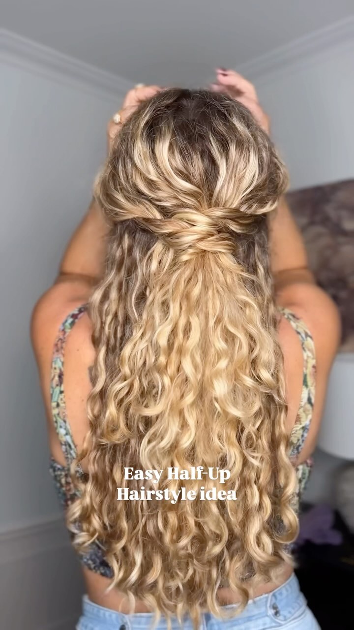 Casual Half-Up Twist