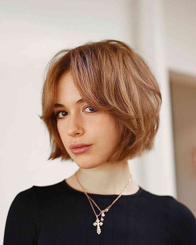Chic Short Bob with Layered Stacks