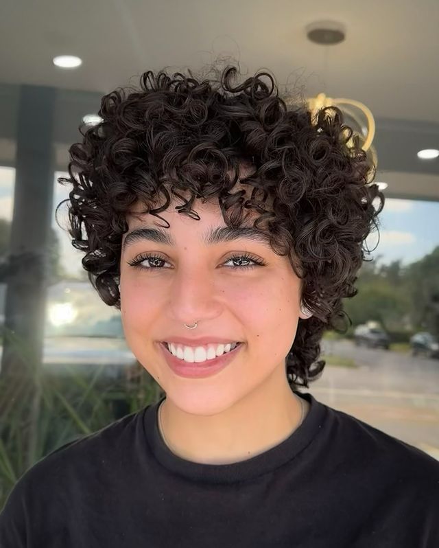 Curly Pixie Cut