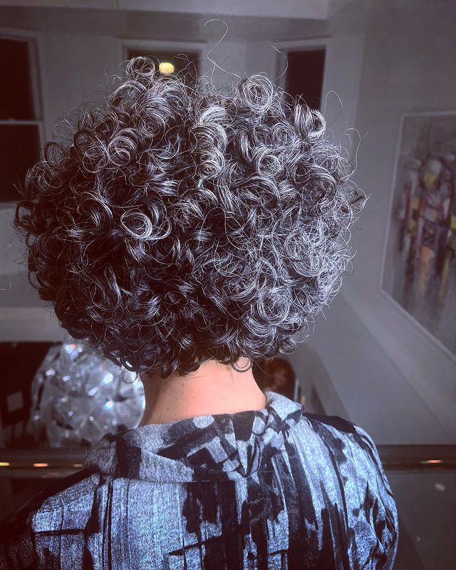 Curly Stacked Bob for Natural Curls