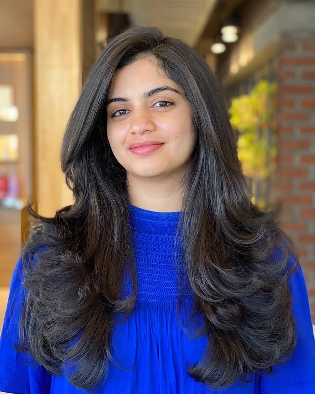 Elegant Glam Waves with Swooping Layers