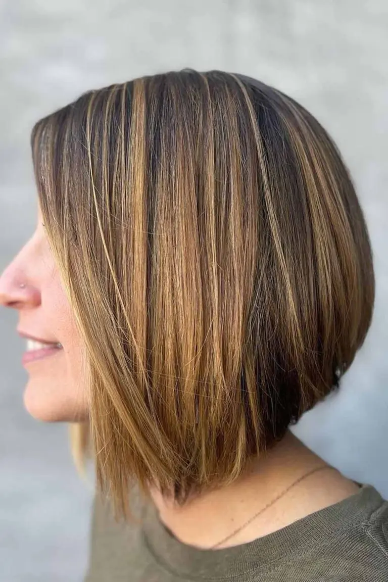 Feathered Jaw-Length Stacked Bob