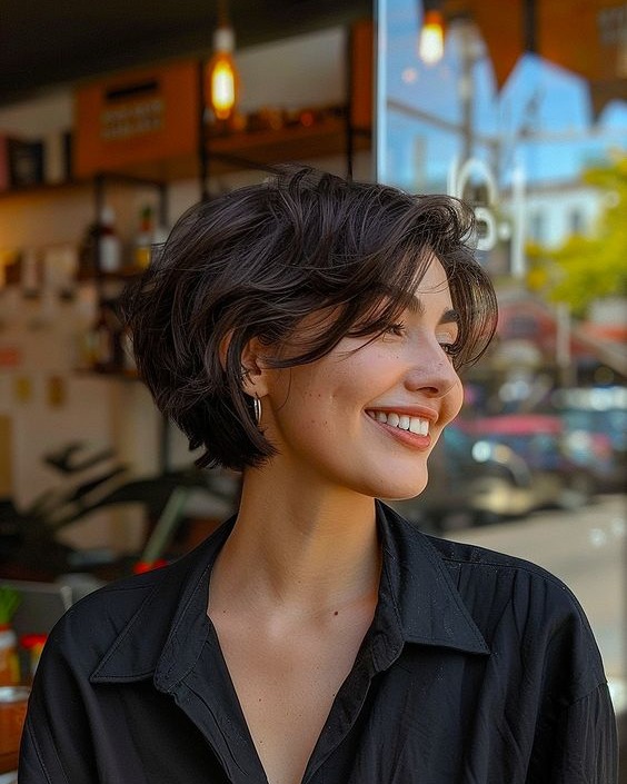 Layered Pixie Bob Hair