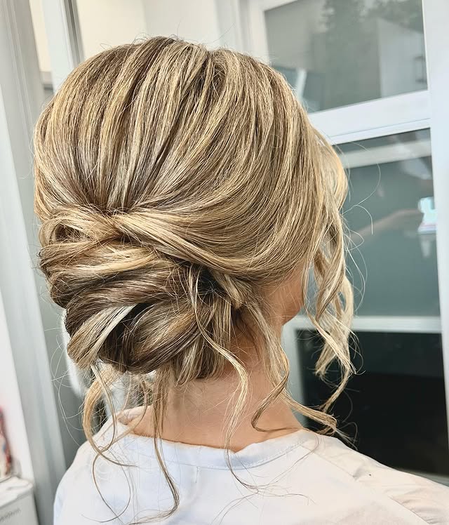Messy Low Chignon