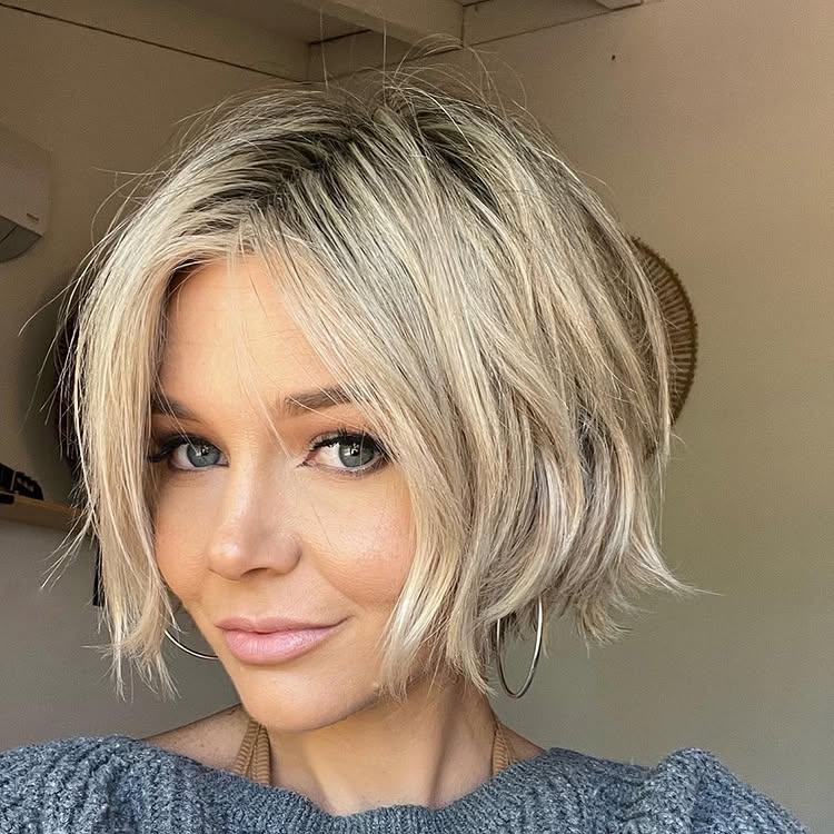Razor Shag Bixie Cut With Micro Fringe