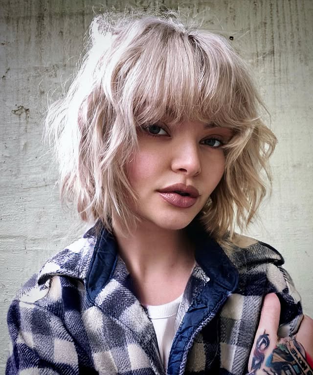 Shaggy Bob With Wispy Bangs