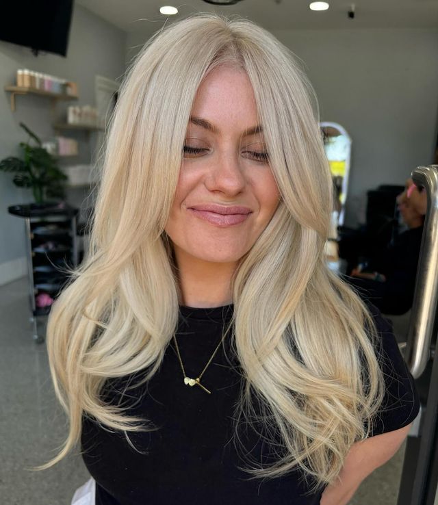 Soft Ash Blonde Chic Blowout