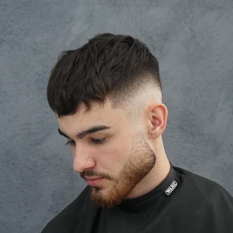 Textured Tapered Fade with Natural Curls