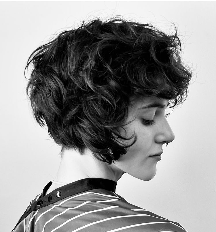 Textured Wavy Pixie Cut